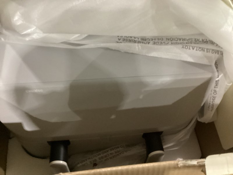 Condition photo showing Good Condition for cruxgg 10qt dual basket tri-zone air fryer gray: 1700w, cool touch handle, includes fry basket & crisping tray
