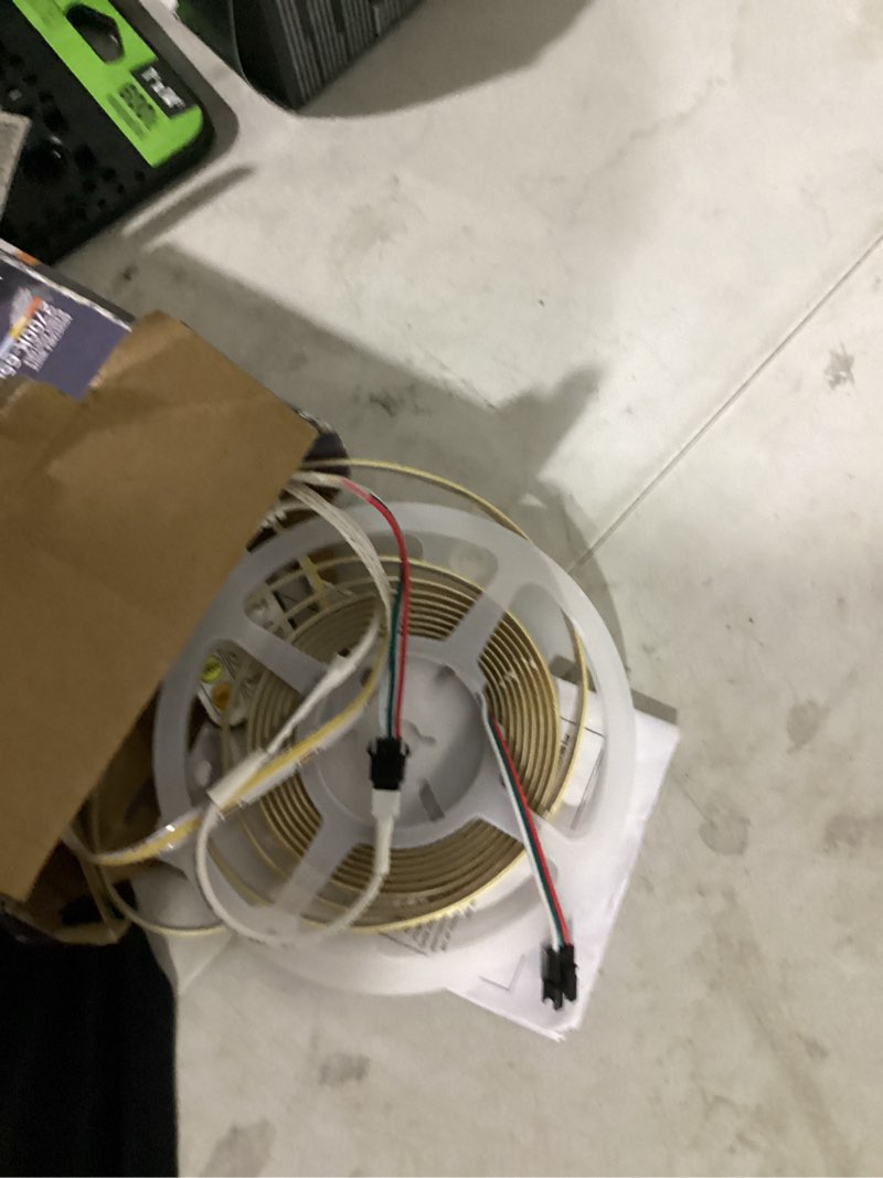 Condition photo showing As Is for utilitech warm white tape light