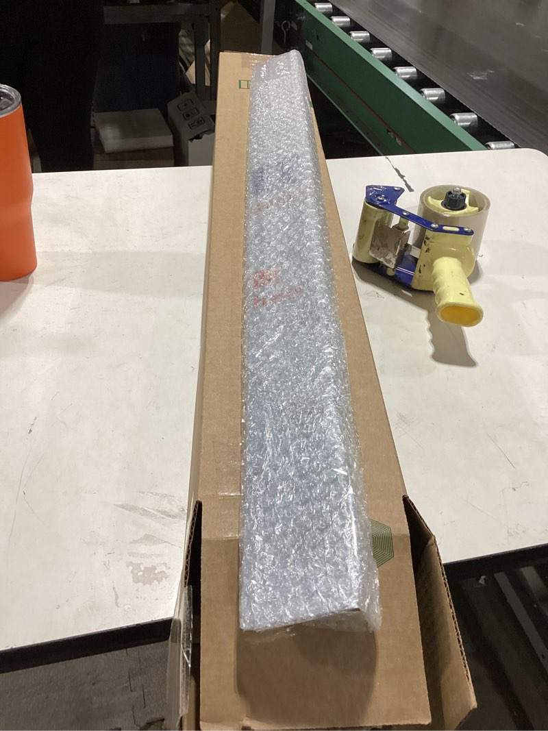 Condition photo showing As Is for Blulu 304 Stainless Steel Universal Gap Filler - 36'' x 2.5'' x 1'' Stainless Steel Stove Gap Covers for Microwave/Oven/Range/Cooktop Kitchen Decor