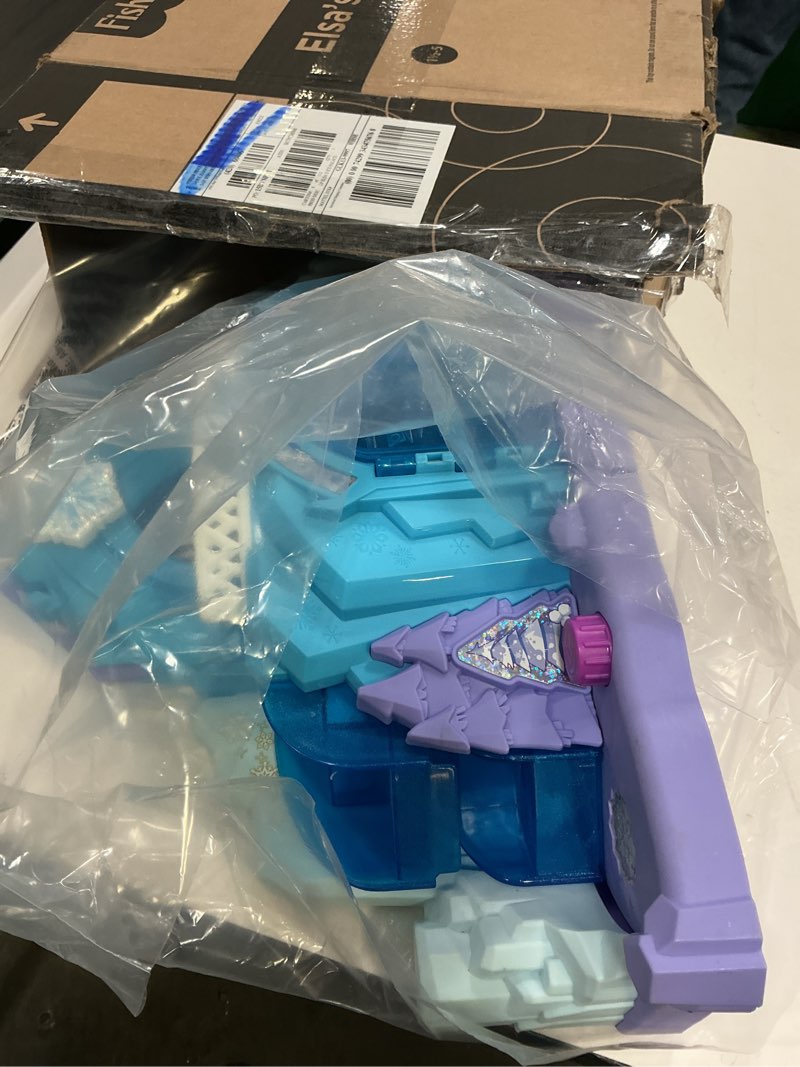 Condition photo showing Good Condition for fisher-price little people toddler toy disney frozen elsa’s ice palace musical playset with figures for pretend play kids ages 18+ months (amazon exclusive)