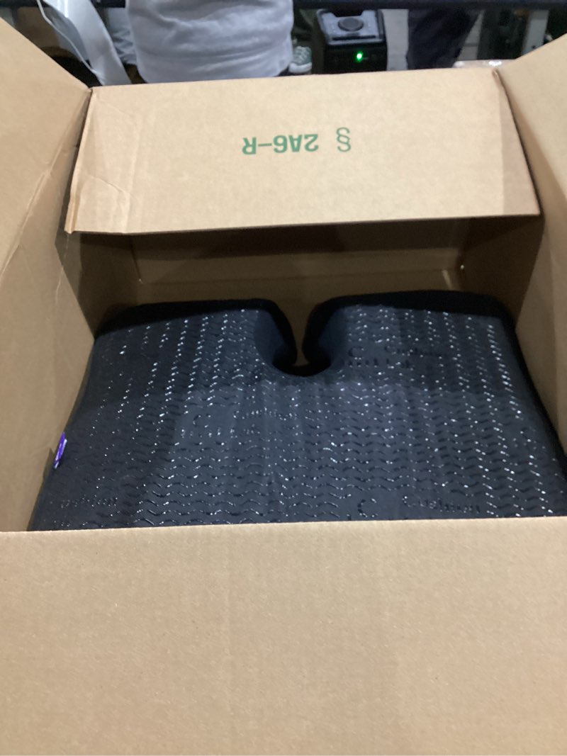 Condition photo showing As Is for Cushion Lab Patented Pressure Relief Seat Cushion for Long Sitting Hours on Office & Home Chair - Extra-Dense Memory Foam for Soft Support. Car Pad for Hip, Tailbone, Coccyx, Sciatica - Black