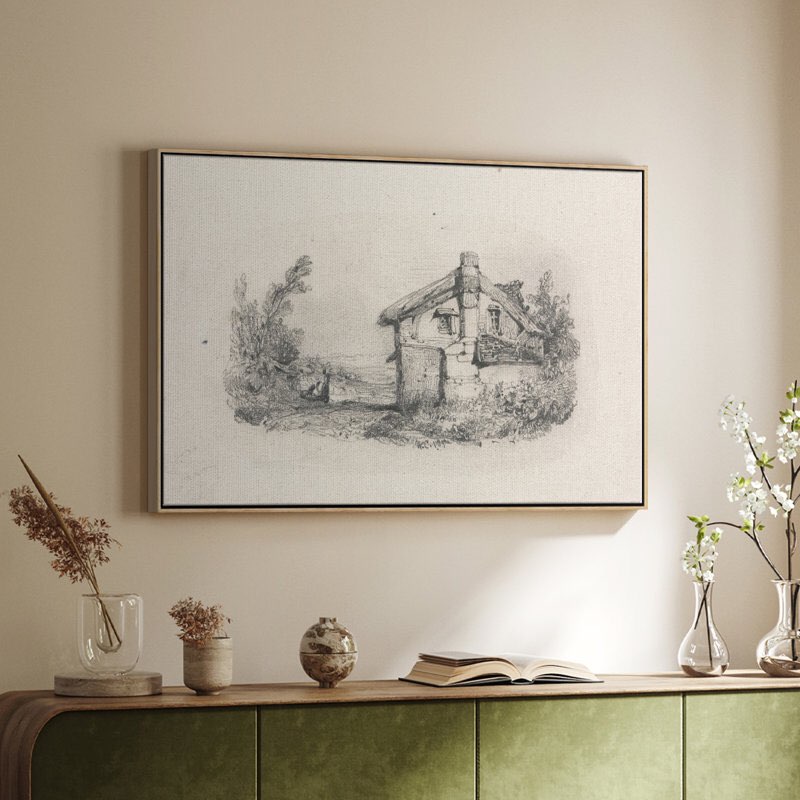“Vintage Sketch L”  25”X17” 