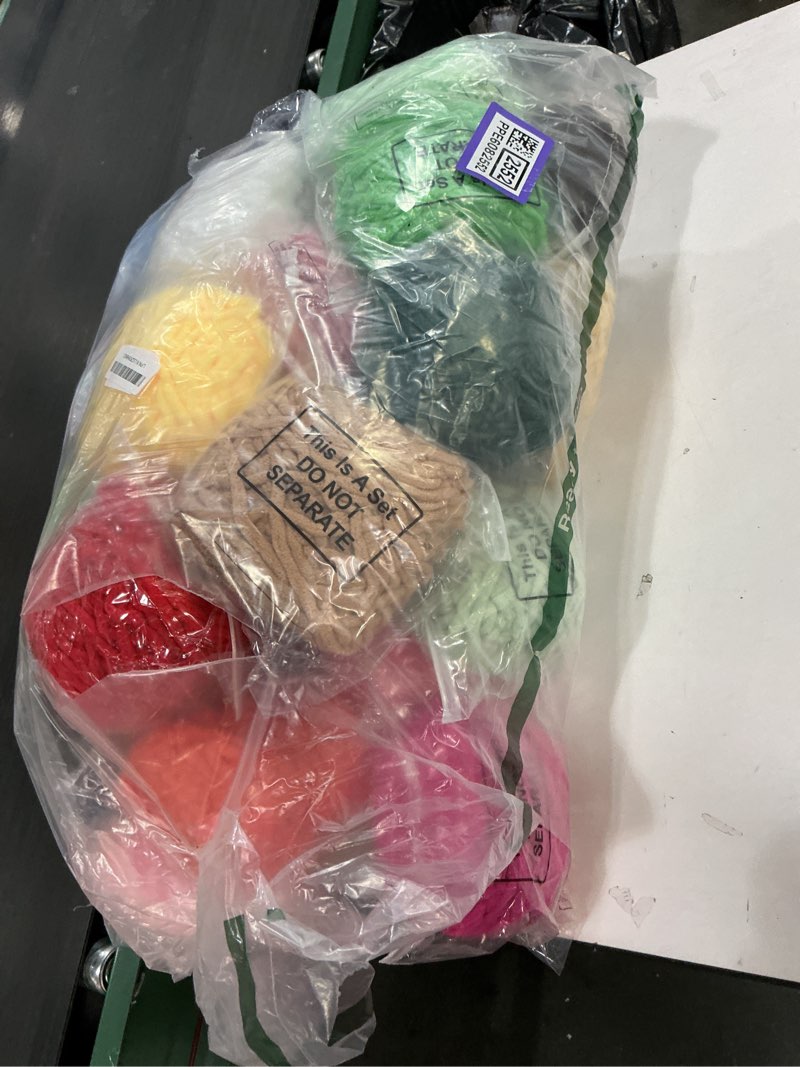 Condition photo showing Good Condition for Buryeah 40 Skeins Soft Chenille Yarn for Crocheting 2187 Yards Multicolored Blanket Velvet Bulky Thick Fluffy Plush Fluffy Yarn for Hand Knitting DIY Rugs Scarf Gloves Stuffed Animals Bags(40 Colors)