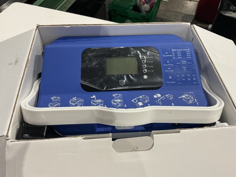 Condition photo showing As Is for longice ice therapy machine for knee,cold therapy machine for knee after surgery,cold therapy system,cold therapy unit (blue) knee pad+machine
