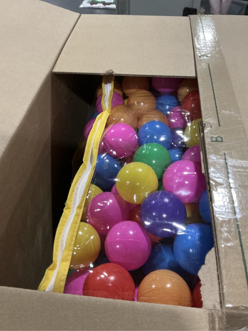 Condition photo showing Good Condition for Ball Pit Balls Phthalate Free BPA Free Crush Proof Plastic - 7 Bright Colors in Reusable Play Toys for Kids with Storage Bag 400 balls, 7 colors