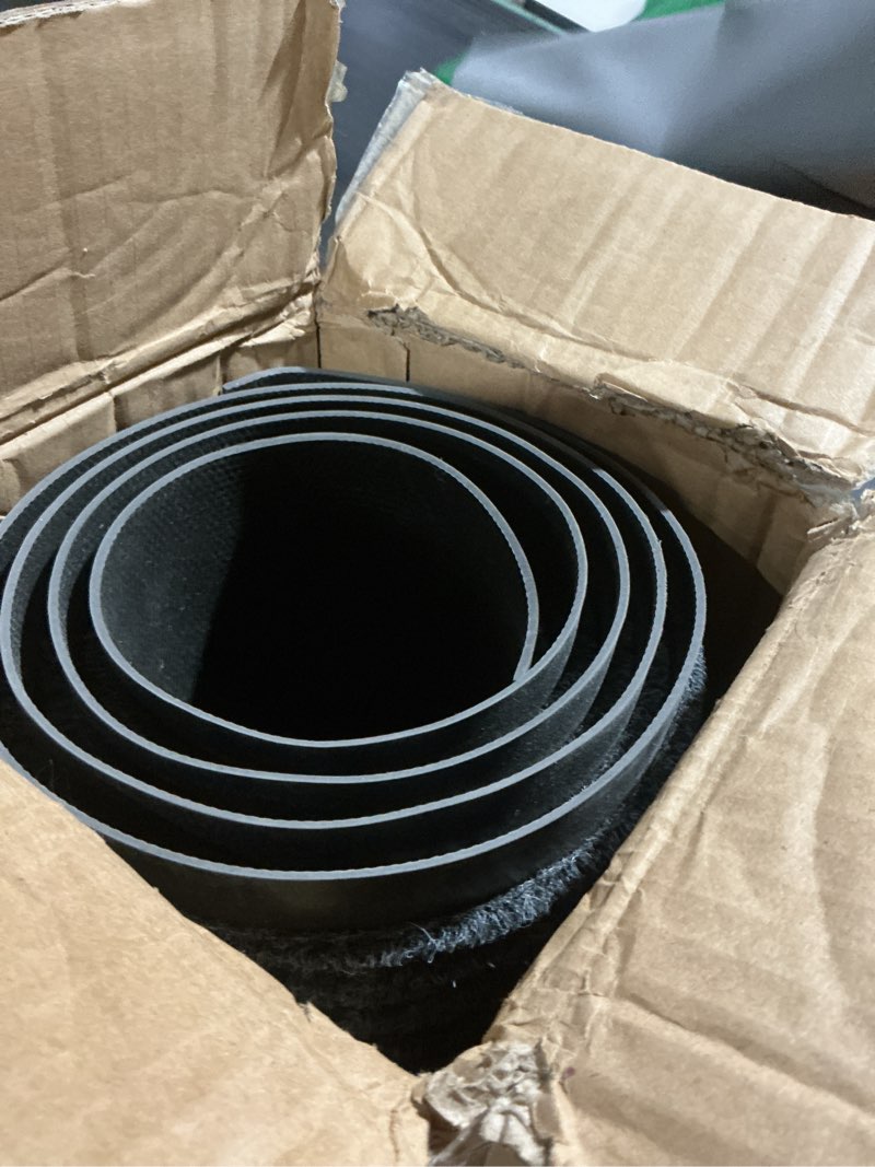 Condition photo showing As Is for Vicwe Indoor Outdoor Door Mat, 4'x6' Heavy Duty Front Door Mat, Non-Slip Washable Doormats Entrance Mats, Dirt Resistant and Absorbent Doormat, Commercial Outdoor Entrance Floor Mat for Home Office 4' x 6' (48" x 72") Dark Grey