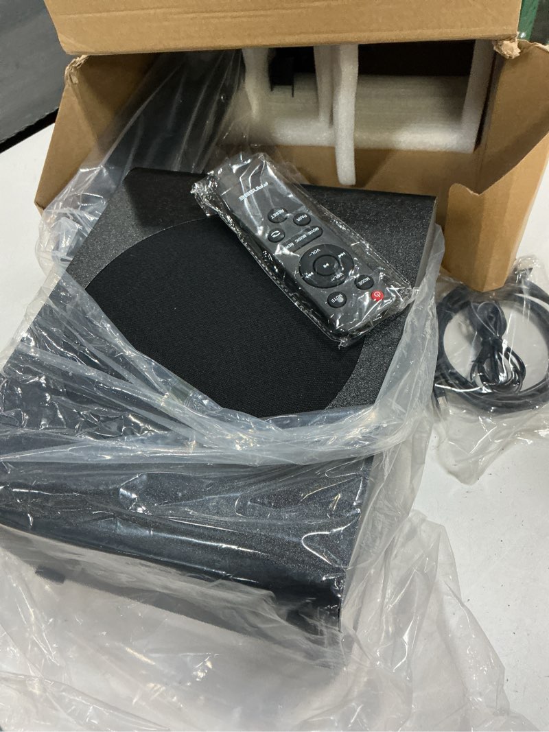 Condition photo showing Good Condition for sound bar speakers bluetooth wireless, tv speakers sound bar subwoofer, home theater surround sound bar hdmi(arc) optical aux usb 2.1ch home audio sound system tv pc gaming wall mount 3eq, black