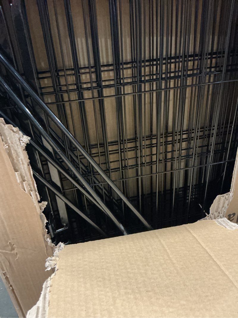 Condition photo showing Good Condition for getlay dog playpen 48 inch(h) 8 panels total 17.7 ft(l) dog fence outdoor for yard. wide door low threshold?metal dog pen heavy duty pet puppy exercise pen for rv camping garden yard 48''(h)-8panels-17.7ft(l)