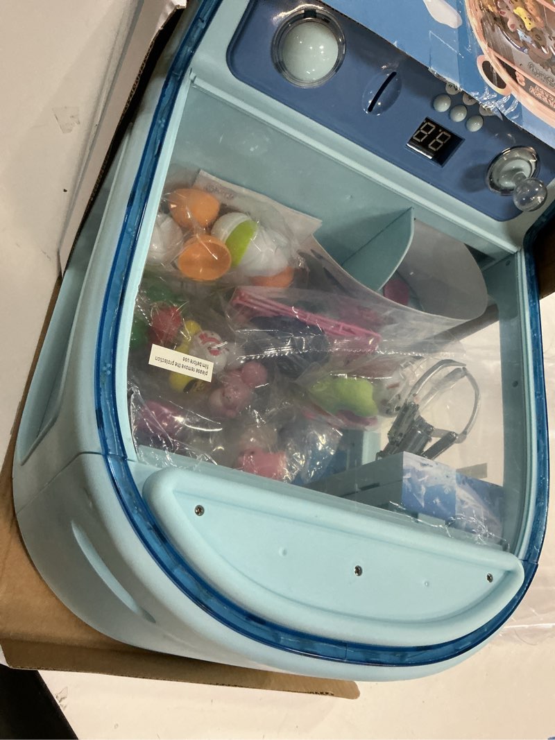 Condition photo showing Good Condition for skirfy large claws machine toy with alloy claw,led light & adjustable sound,16" candy dispenser toys mini vending machine for kids christmas birthday big gifts for girls boys ages 6+ blue