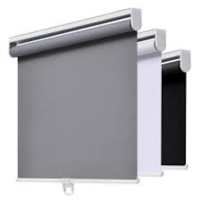 Cordless Roller Shades Blackout Blinds for Windows Room Darkening Rolled Up Shades with Spring Syste