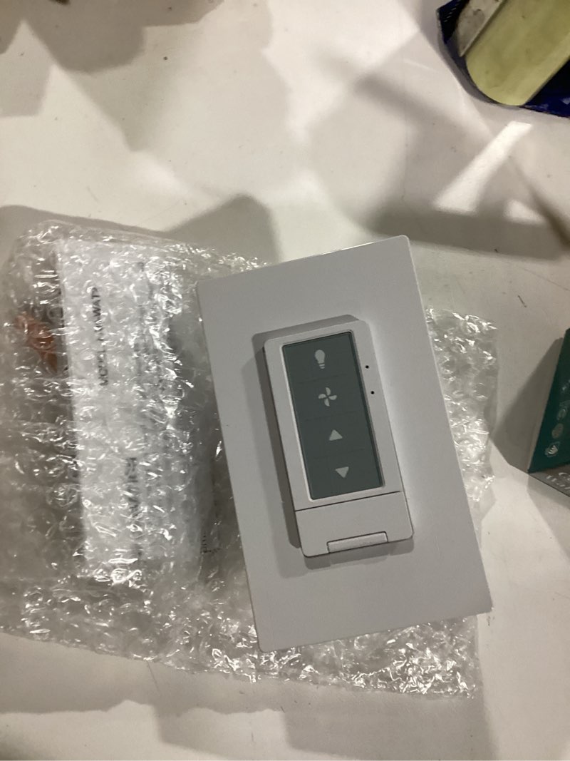 Condition photo showing New/Like New for Universal Ceiling Fan Remote Control with Light Dimmer, 3 Speed Wall Switch, Compatible with Hunter 434MHz Receiver/Remote Only, Single Pole, Neutral Wire Needed (no Included Receiver) Wall Remote Only