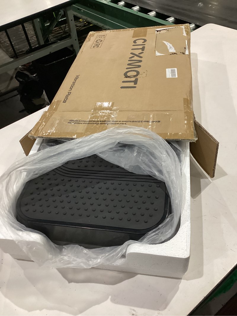 Condition photo showing Good Condition for vibration plate exercise machine, vibrating plate for lymphatic drainage, shake plate whole body vibration plate platform, fitness equipment for weight loss fat burner for women men black compact