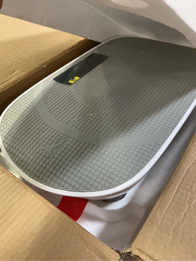 Condition photo showing Good Condition for merach vibration plate exercise machine, whole body workout equipment for women, bluetooth and silicone pedal, vibration plate with auto mode, vibrate fitness platform for home grey
