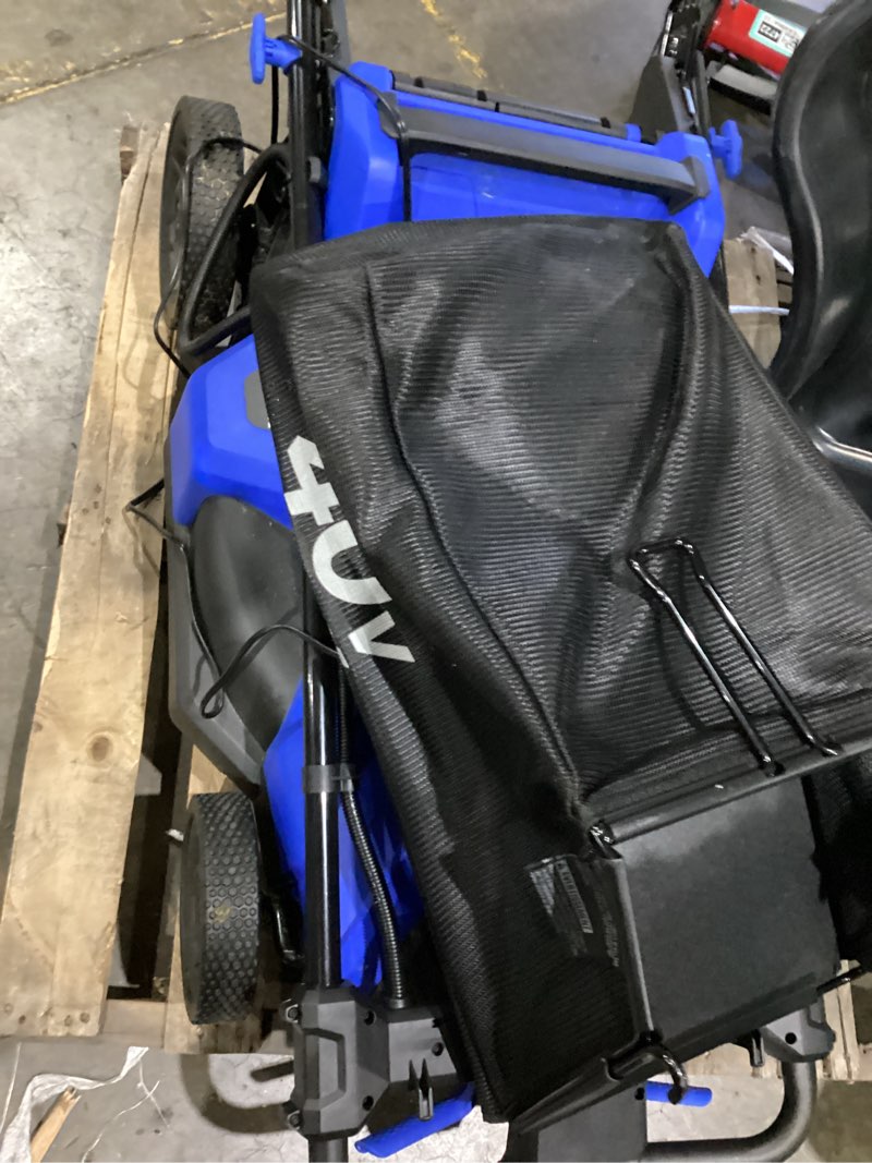 Condition photo showing New/Like New for bilt hard 21 inch 201cc 4-cycle engine push lawn mower, 3-in-1 gas lawn mower with bagging, mulching and side discharge, easy start with adjustable 8-positions cutting height for lawn, yard, garden