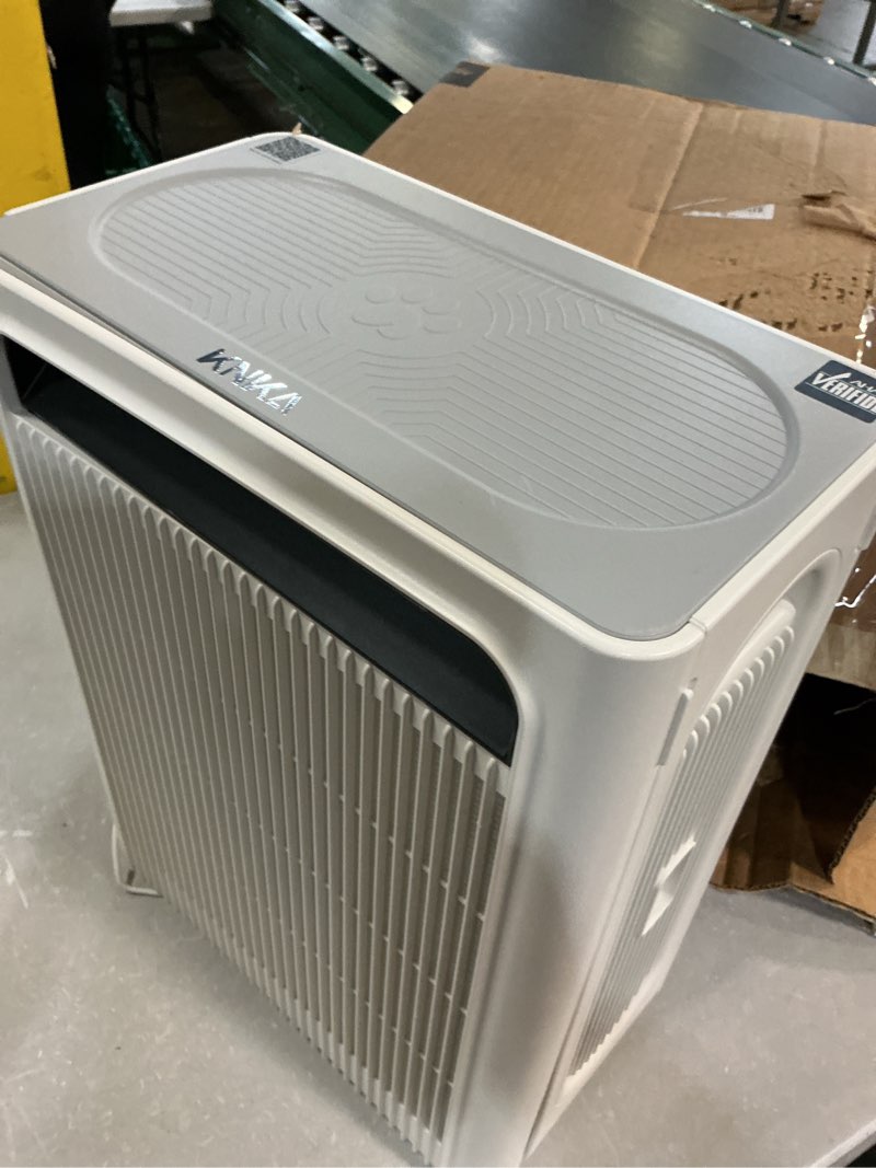 Condition photo showing As Is for knka air purifiers for home bedroom up to 1,695 ft² in 1 hr, aph4000, white | hepa sleep mode air cleaner with washable pre-filter, aham verified, aqi display, pet mode for pet dander, dust & pollen
