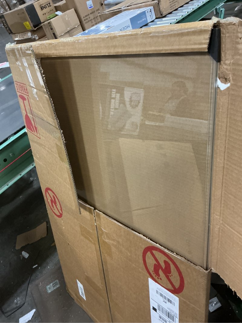 Condition photo showing Good Condition for Tcyzest Tempered Glass Chair Mat 48" x 32",1/5" Thick for Office Desk,Rolling Chair Mat for Carpet, Odorless, Easy to Clean with 4 Non-Slip Pads for Carpet & Hardwood Floors