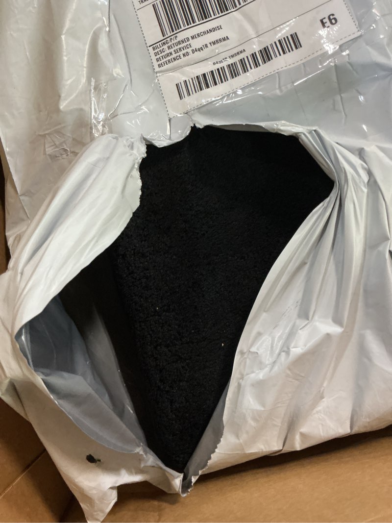 Condition photo showing Good Condition for pure era carpet stair treads ultra plush 9.5" x 30"soft bullnose indoor stair protectors pet-friendly non-slip skid resistant tape free washable reusable(7 pieces,black) black 7 pieces with bullnose