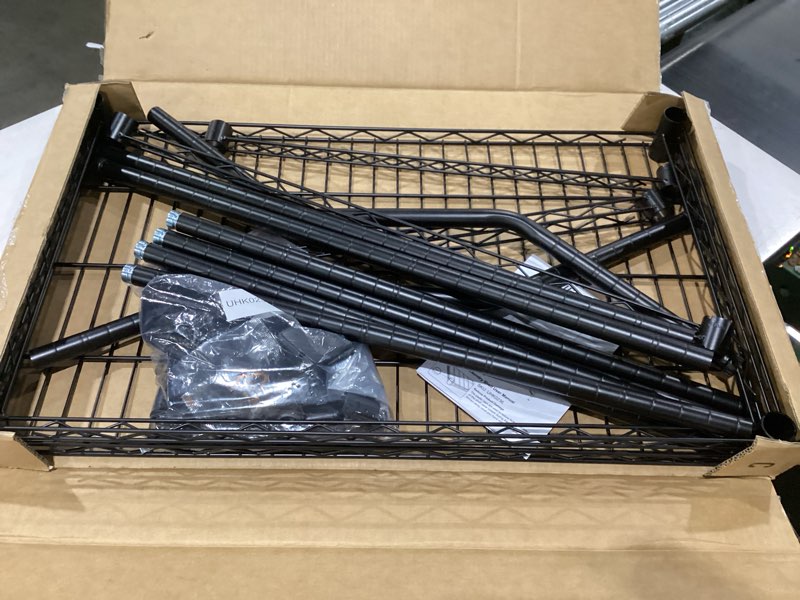 Condition photo showing New/Like New for U16 Upgraded Washer Dryer Stacking Rack for Narrow Laundry Room and Bathroom, Metal Over Washer and Dryer Storage Shelves for Saving Space, 29.5" W x 23.6" D x 53.1" H, Black