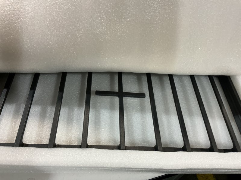 Condition photo showing New/Like New for jxgrate2 gas range center cast iron gra for ge stoven grate ggf500 ggf600 ggs500 ggs600 series 19.8" x 8.6" x 1.6"