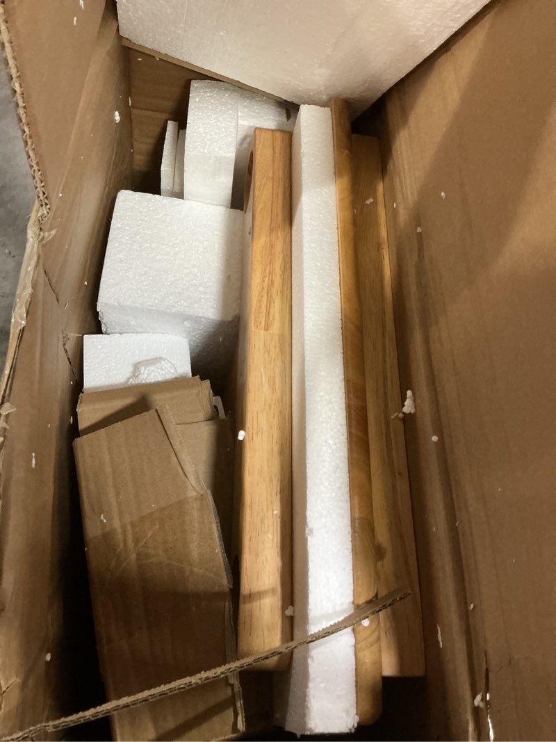 Condition photo showing Good Condition for Solid Wood Overbed Bedside Table with Wheels, Adjustable Medical Tilt Top Hospital Bed Table Over The Bed, Rolling Laptop Desk, Mobile Standing Desk for Hospital and Home Use (Natural)