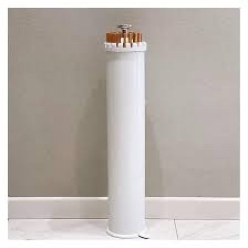free standing towel rack, blanket holder, foldable wooden towel rack for bathrooms, balconies, bedrooms and indoors(white)