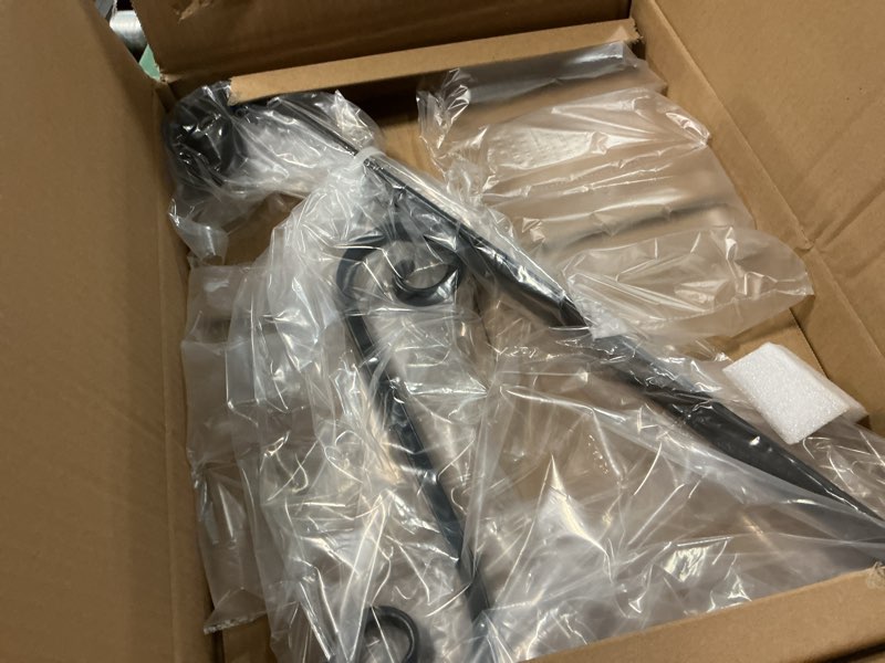 Condition photo showing Good Condition for 21.7" outdoor stair handrails,1-2 steps stairs rails-wall mounted wrought iron hand railing-staircase grab rail-heavy duty metal art handrail for outdoor steps-porch garage-anti-corrosion carbon steel shr25-v3
