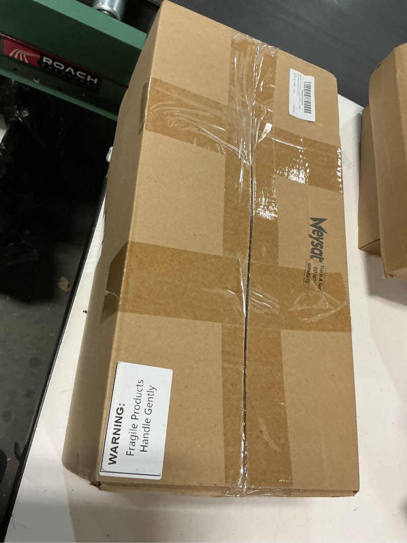 Condition photo showing New/Like New for Weysat 4 Pcs Large 8" Fillable Christmas Ornaments, Jumbo Matte, Shiny & Glitter Hanging Ornaments for Outdoor Xmas Tree Decoration, Lawn Yard Holiday Party Decor(Mixed) Classic 8 Inch