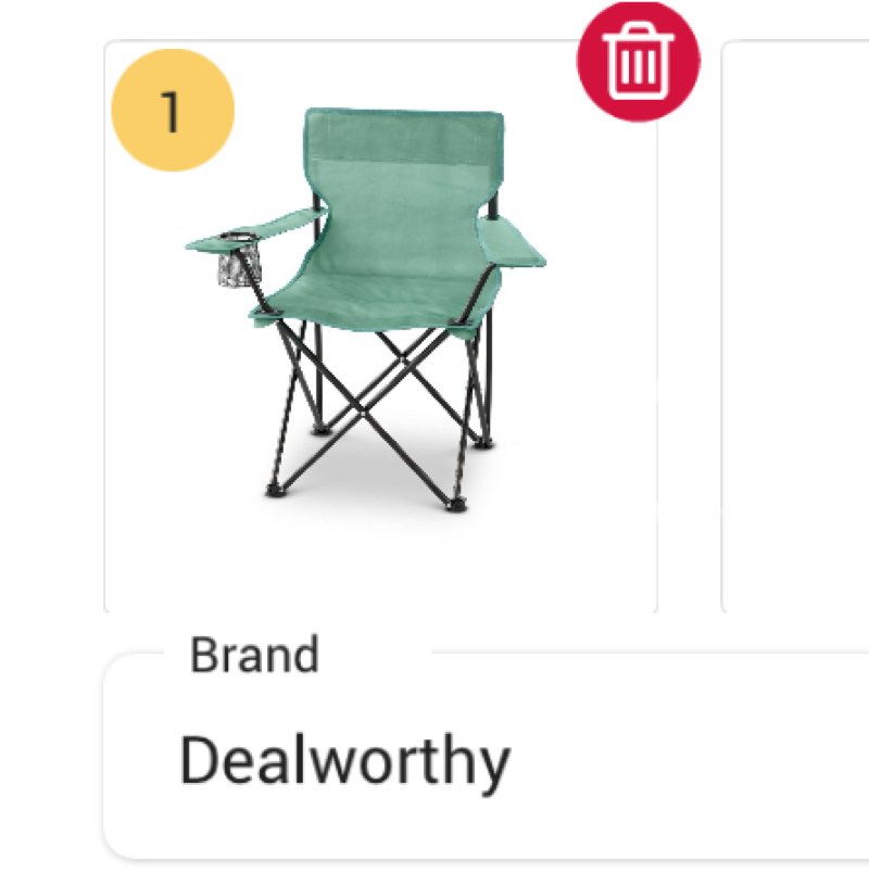 Adult Outdoor Portable Camp Chair Dealworthy™ - Sage Green