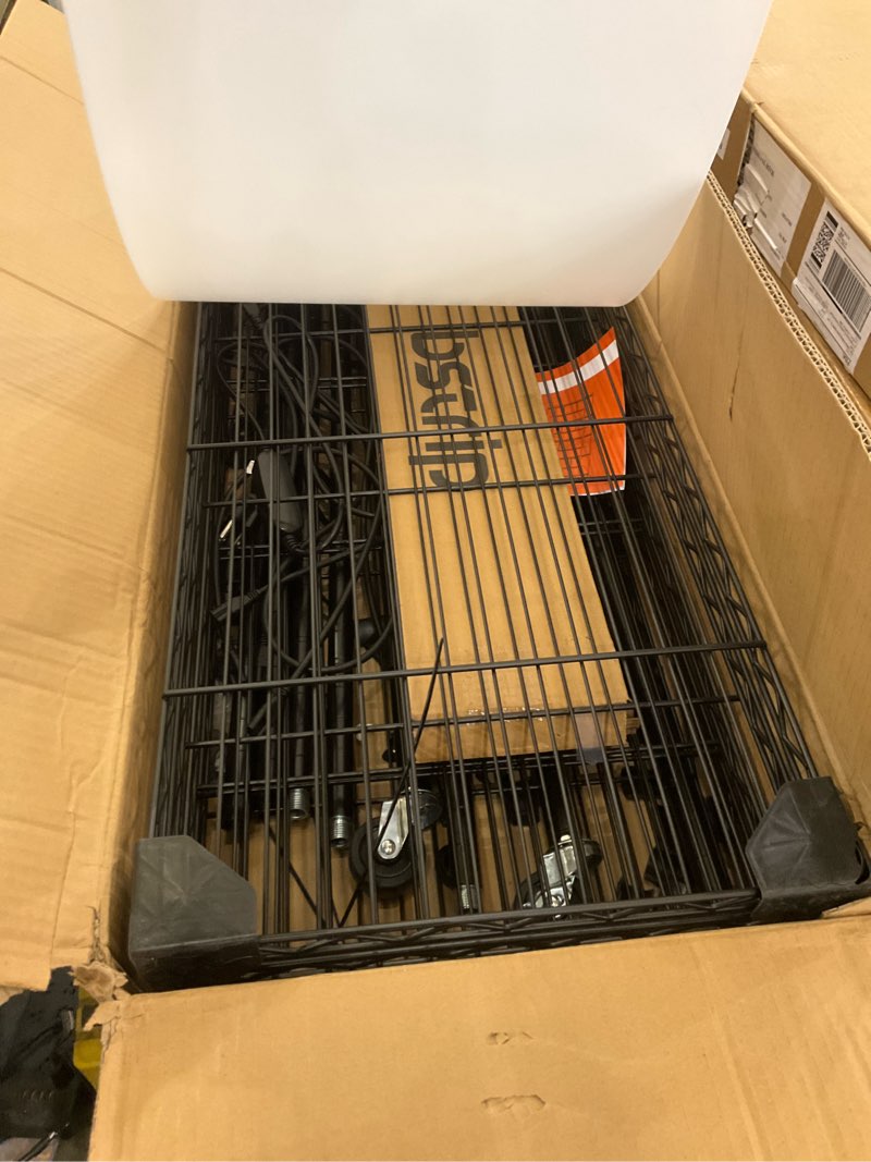 Condition photo showing Good Condition for Bstrip Indoor Greenhouse with Grow Light, Plant Stand with 4 Pack 24W Full Spectrum Plant Lights, Plant Shelf with Tent for Indoor Plant, Seed Starting, Seed Tray, 29.5"x13.8"x59" 5-Tier Oxford Cloth Greenhouse-29.5x13.8x59IN