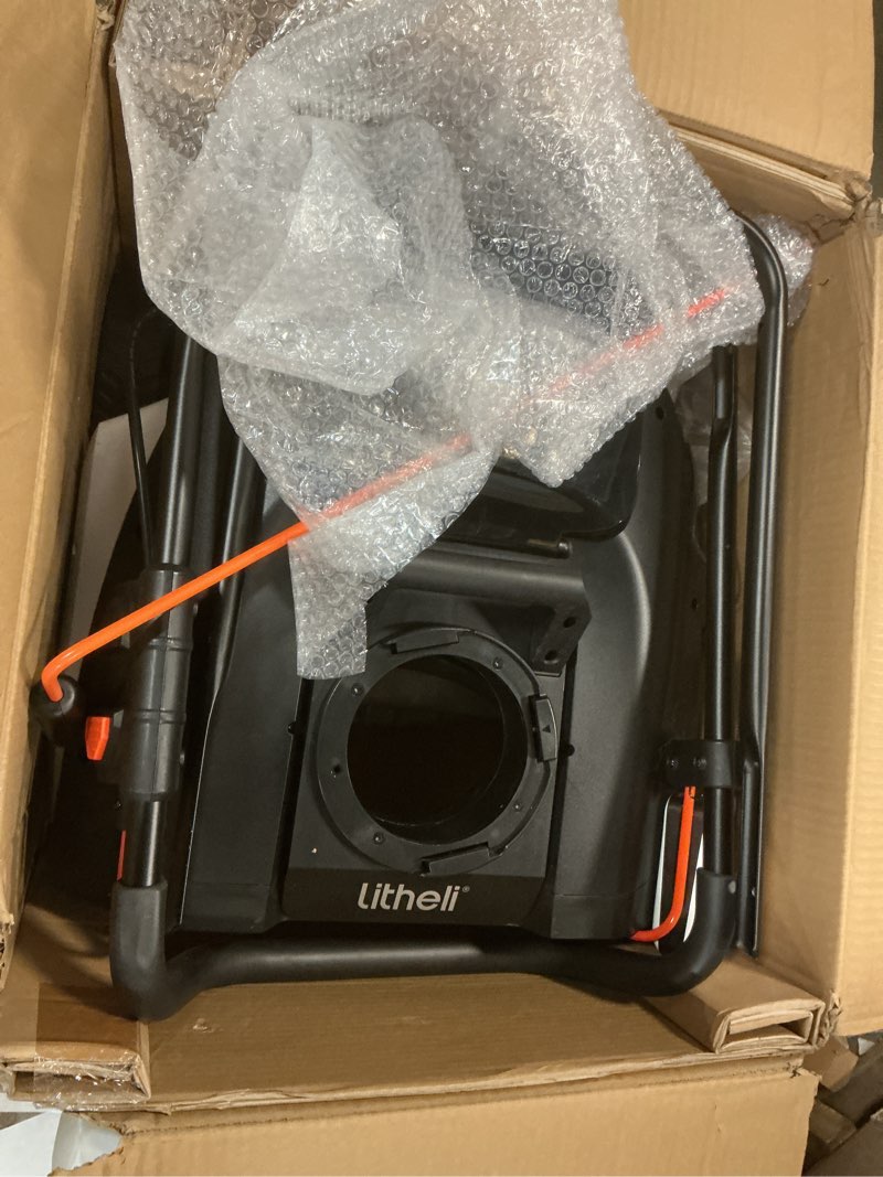 Condition photo showing Good Condition for Litheli 2x20V Battery Powered Cordless Snow Blower, 20'' Brushless Electric Snow Thrower with Wheels, LED Lights, 180° Chute, Powerful Snow Removal Kit with 4.0Ah Battery U20 Snow Blower