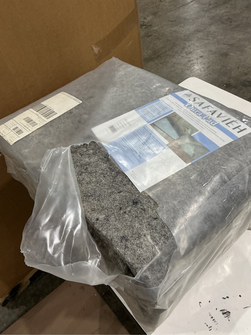 Condition photo showing Good Condition for safavieh dual surface large rug pad – 8' x 11', 1/4" thick, felt + rubber, non-slip & durable design for hard floors & carpet, grey 8' x 11' (rectangular) grey