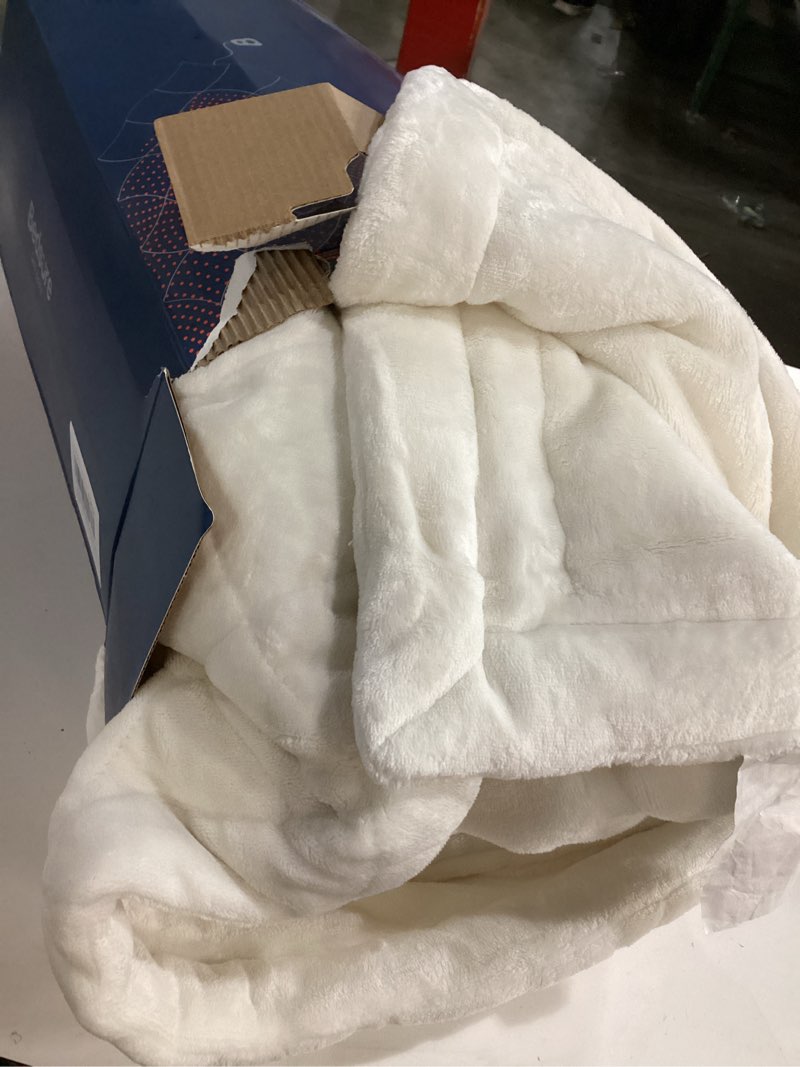 Condition photo showing Good Condition for Bedsure Electric Blanket Queen Size - Dual Control Heated Weighted Blanket Queen with 10 Heat Settings, Fast Heating with 10 Time Settings (84x90 inches, Ivory) 20 - Ivory Queen