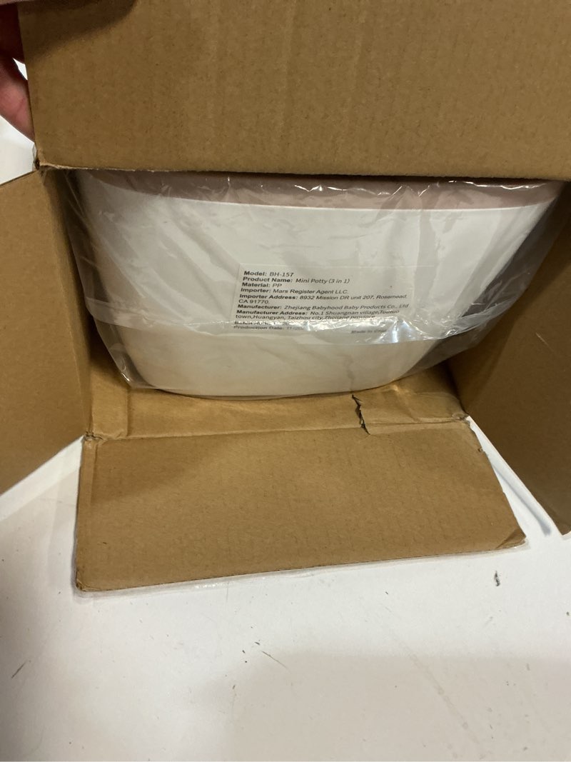 Condition photo showing Good Condition for 3-in-1 Toddler Potty Training Toilet with Flushing Sound, Wipes Storage & Toilet Paper Holder, Realistic Potty Chair with Detachable Seat and Easy-Clean Design for Boys & Girls Ages 18+ Months (Brown)