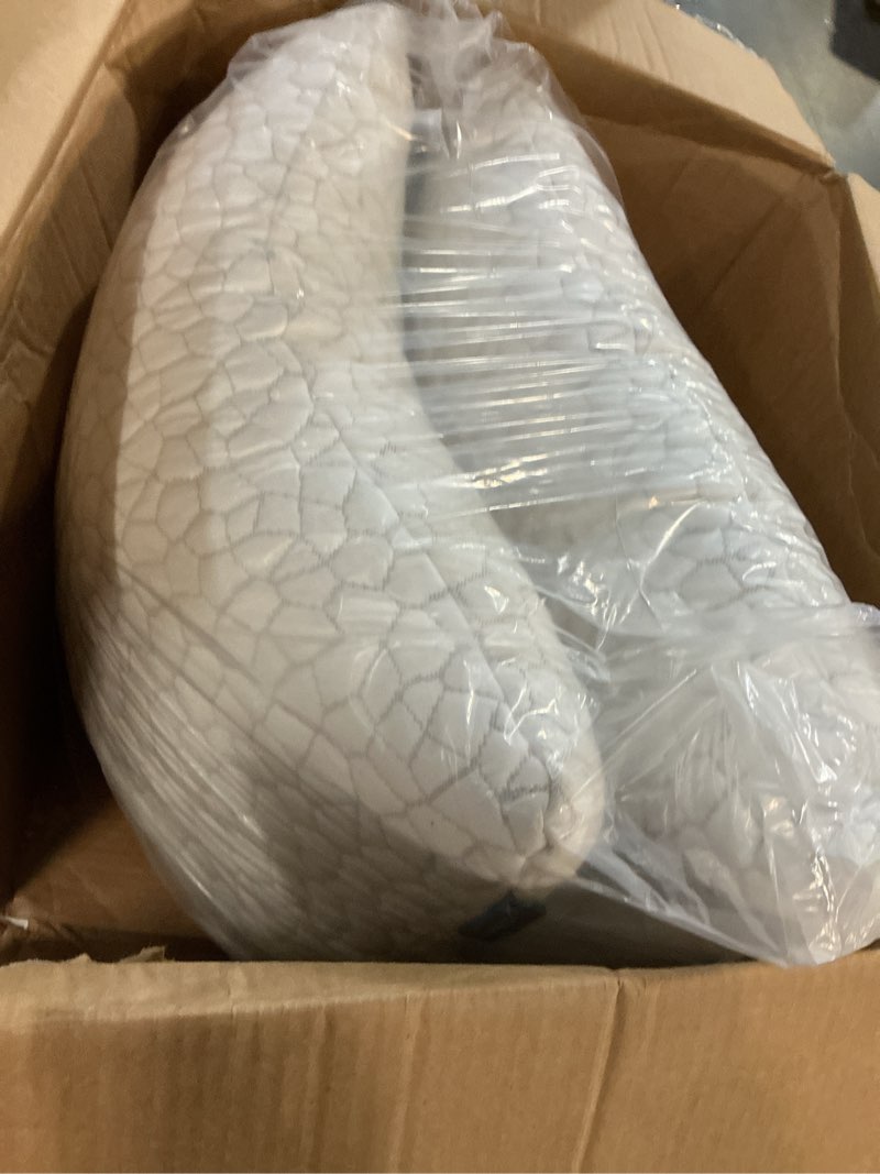 Condition photo showing As Is for Cooling Pillows for Sleeping 2 Pack, Adjustable Shredded Memory Foam Pillows Queen Size Set of 2, Firm Bed Pillows for Side Back Stomach Hot Sleepers, Cold Pillow with Removable Washable Cover Queen(Pack of 2) 2 (similar no same)