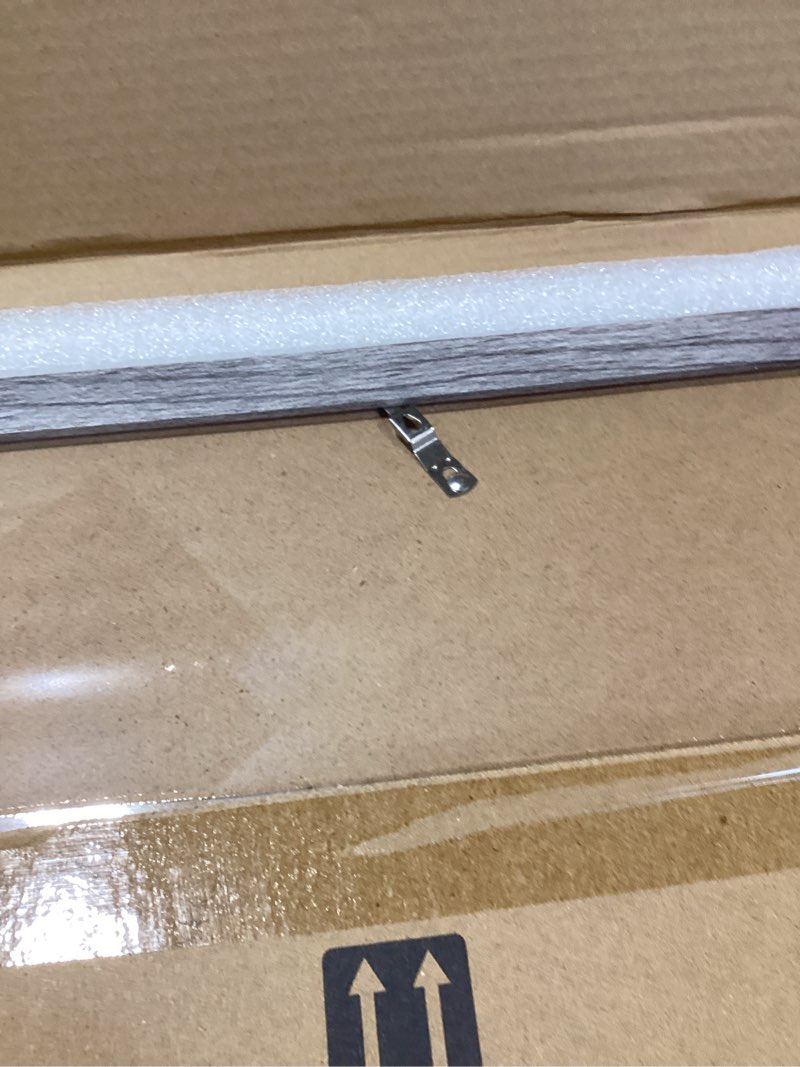 Condition photo showing Good Condition for 8x24 picture frame 2 pack, rustic grey wood frame with tempered glass, display pictures multiple five 4x6 with mat or 8 x 24 without mat - horizontal or vertical wall mounting grey 8x24 in matted to 5-4x6