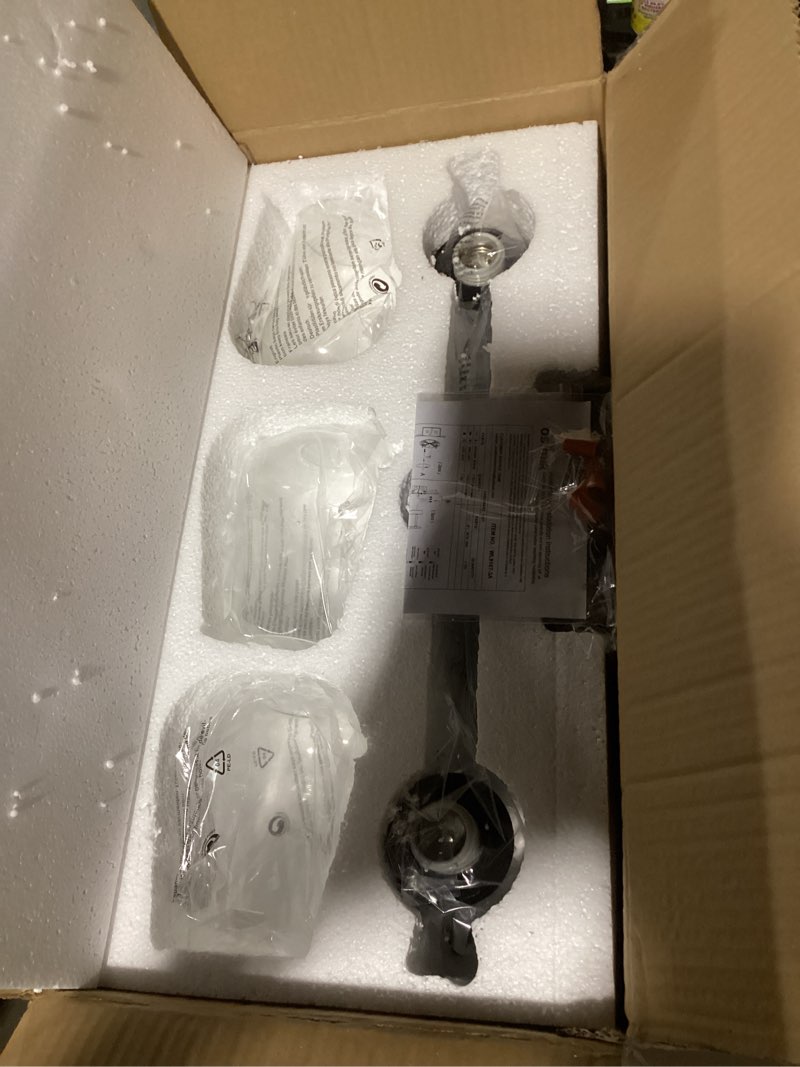 Condition photo showing Good Condition for 21" Bathroom Lighting Fixtures Over Mirror, 3-Light Oil Rubbed Bronze Vanity Lights Farmhouse Bath Wall Sconce with Clear Glass for Bath, WL9167-3A Bronze, Clear Glass 3 - Light