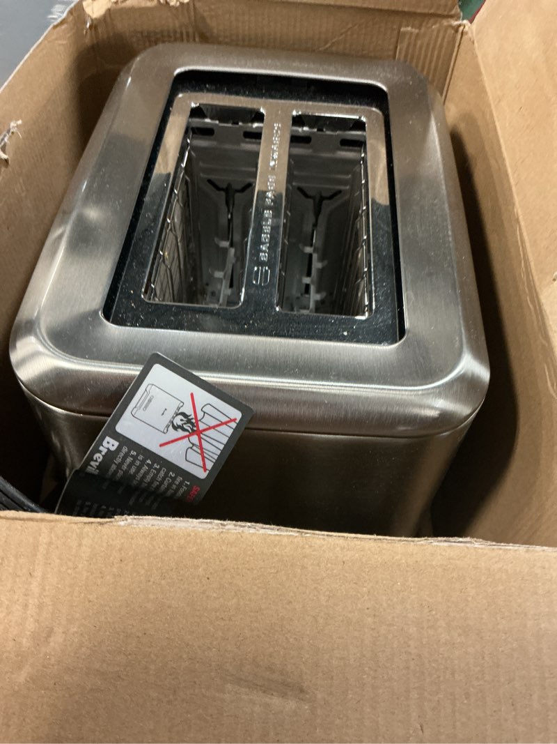 Condition photo showing As Is for Breville BTA720XL Bit More Toaster, 2 Slice, Brushed Stainless Steel