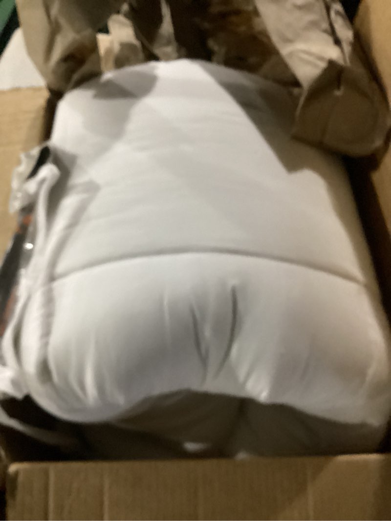 Condition photo showing Good Condition for MAPLE DOWN Soft Full Size Comforter Duvet Insert-Down Alternative Comforter with Corner Tabs-Lightweight Fluffy Breathable Machine Washable (White, 82“x86”) White Full