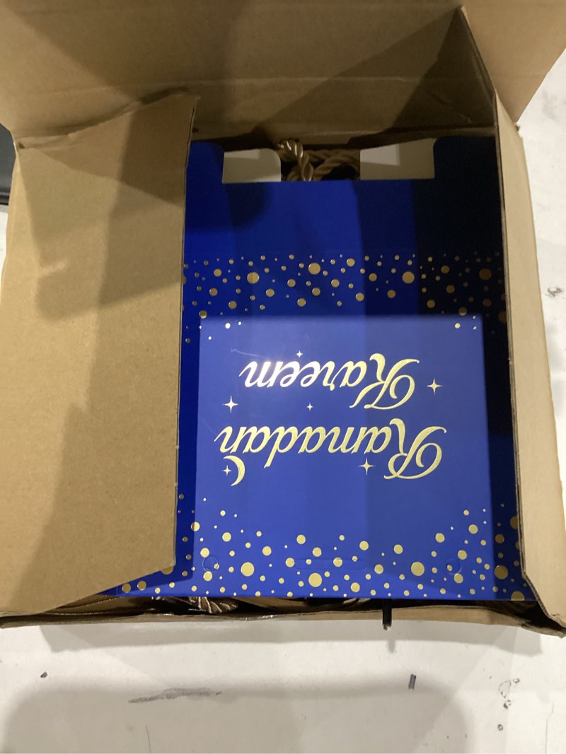 glenmal 30 pcs 5.51x2.36x4.72'' ramadan gift bags ramadan mubarak blue paper party bags eid mubarak 