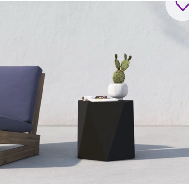 Elyas Concrete Side Table