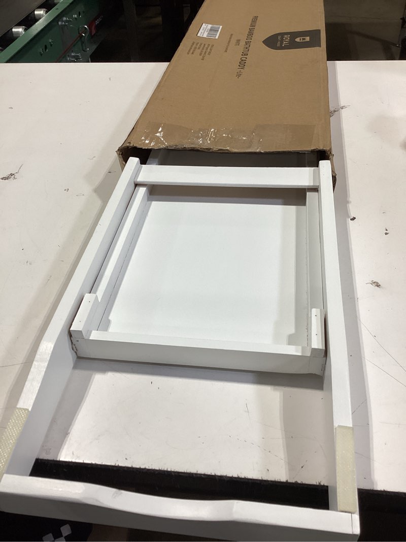 Condition photo showing Good Condition for royal craft wood premium bathtub tray - expandable bath tray for tub - luxury bathtub & bathroom accessories white (lite)
