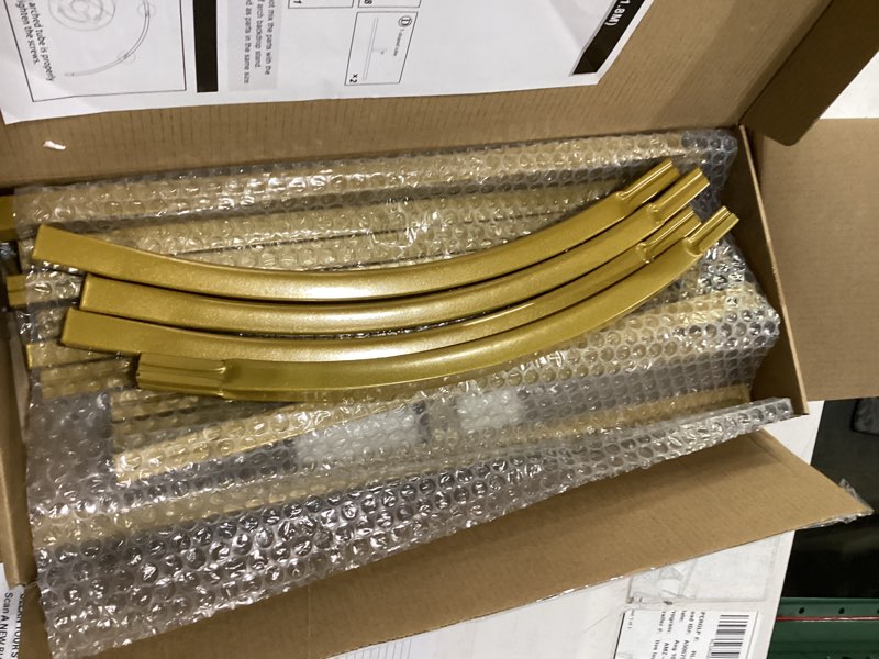 Condition photo showing New/Like New for fomcet metal arch backdrop stand set of 2 gold wedding arch stand 7.2ft & 6ft arched backdrop frame for birthday party baby shower graduation ceremony decoration 7.2ft, 6ft gold