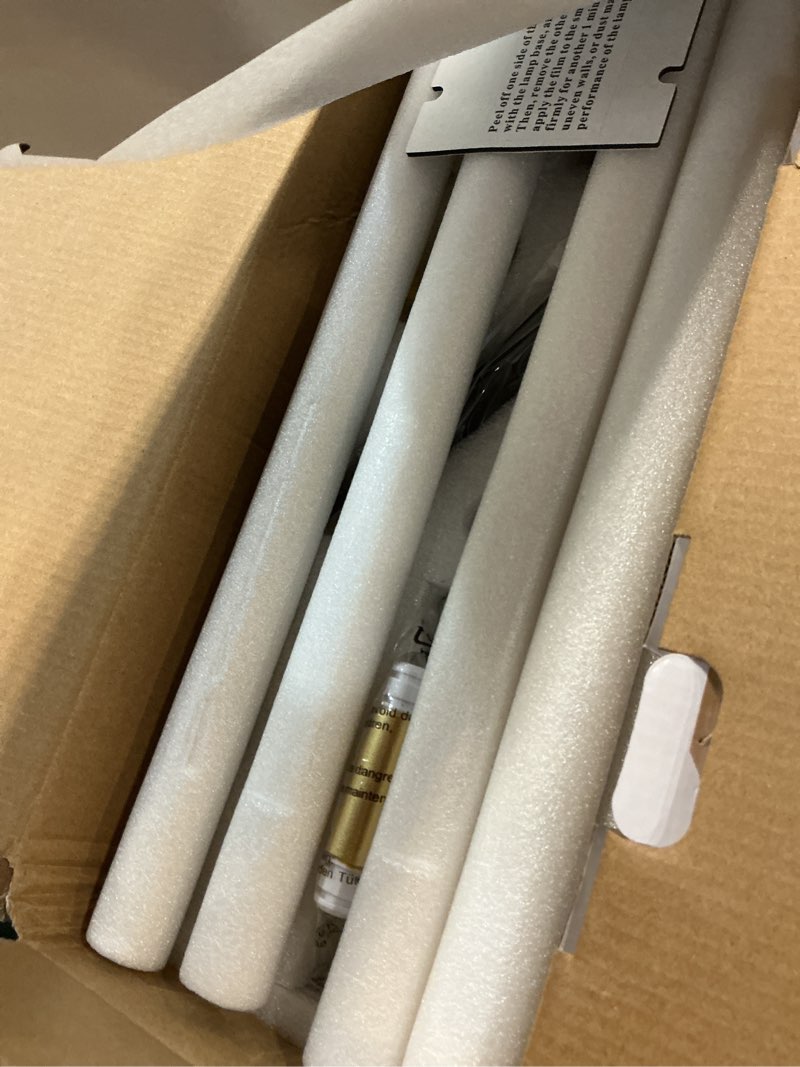 Condition photo showing Good Condition for battery powered wall sconce set of two: gold wireless rechargeable wall lights with touch and remote control, 360°rotatable 4cct dimmable cordless scone lighting decor for tv wall bedroom bathroom gold 2 pack
