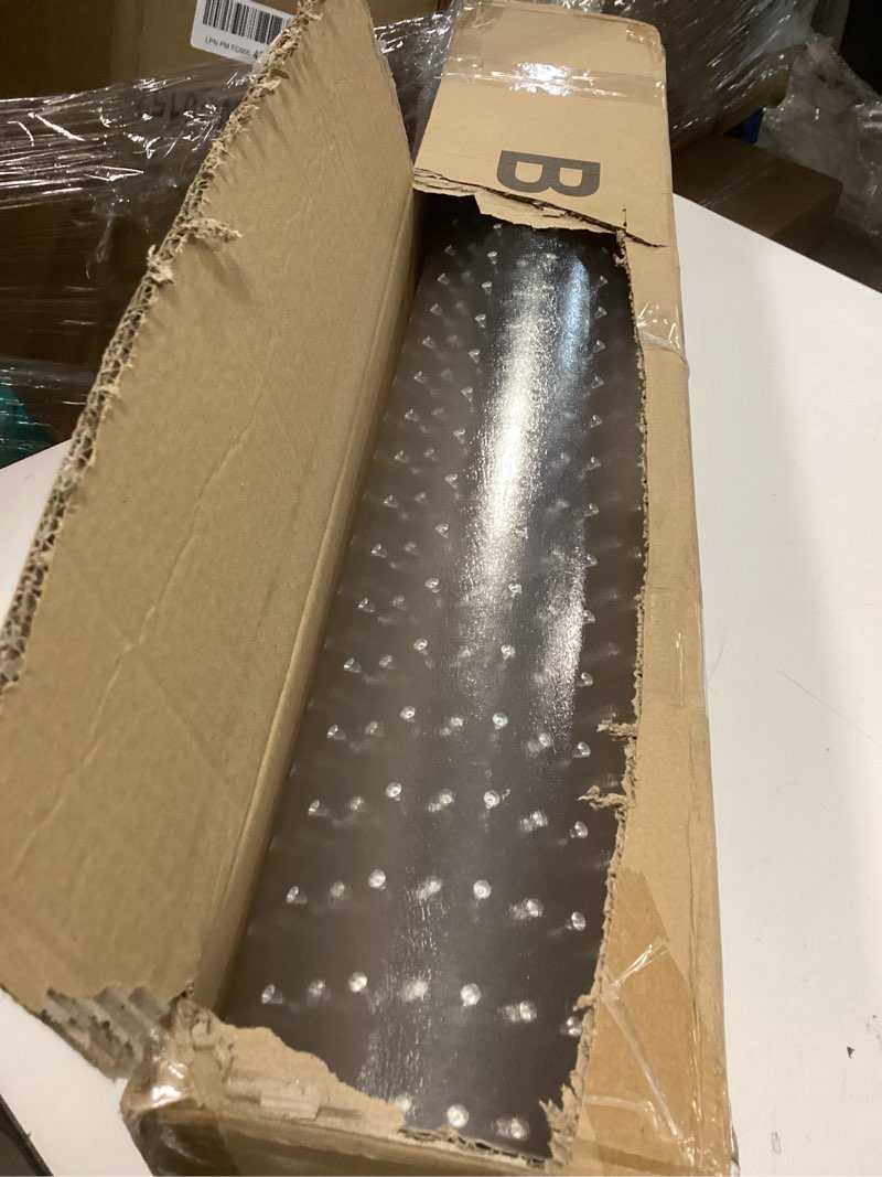 Condition photo showing Good Condition for Office Chair Mat for Carpets, Clear Computer Desk Chair Mat for Low Carpeted Floors, Thick and Sturdy Carpet Protector, Easy Glide and Flat Without Curling(30'' x 48'' Rectangle) 48" X 30" Rectangle