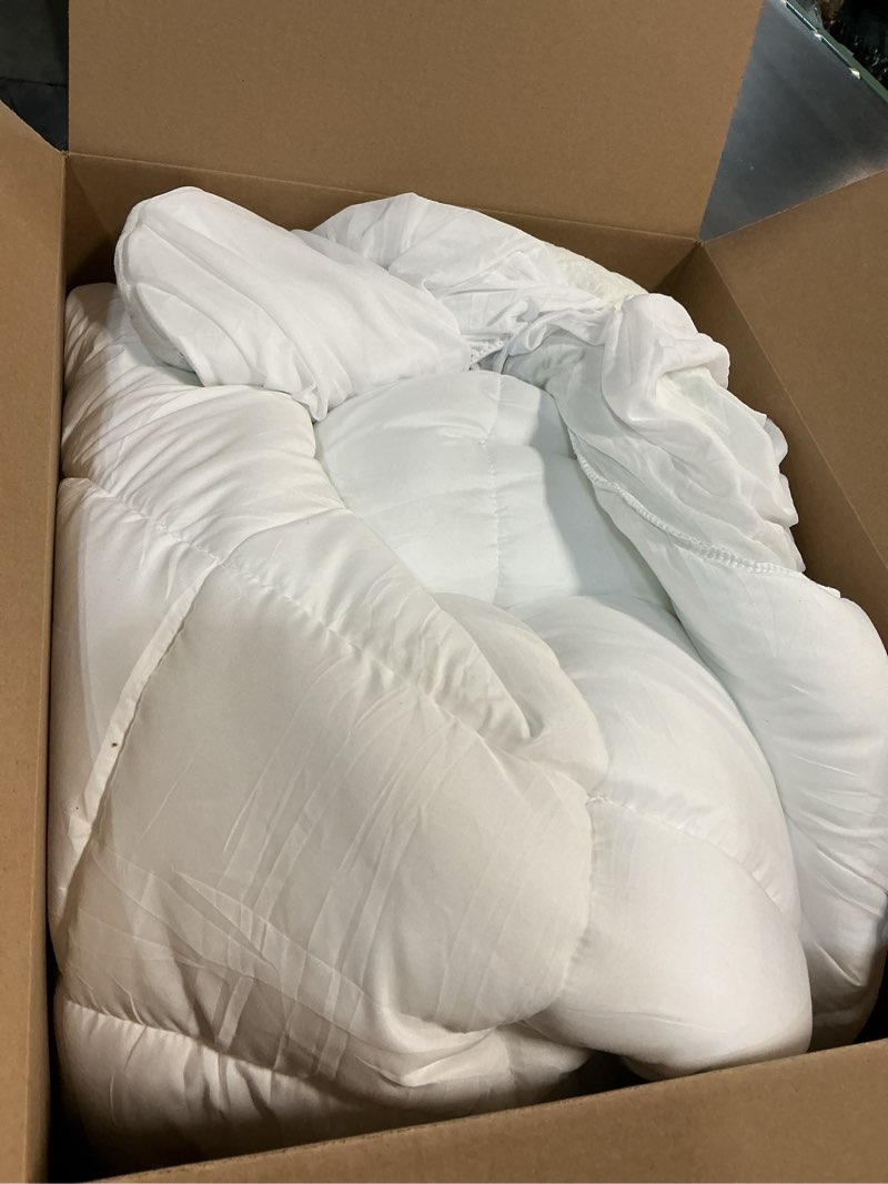 Condition photo showing As Is for ultra soft full size mattress topper - viscose made from bamboo pillow top mattress pad for back pain relief - naturally cooling for hot sleepers, green green full