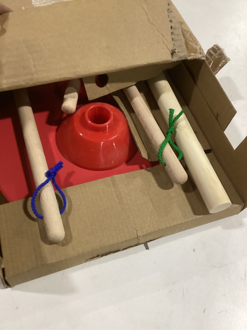 Condition photo showing Good Condition for Melissa & Doug Dust Sweep Mop 6-Piece Pretend Play Set, Toddler Toy Cleaning, Pretend Play Home Cleaning, Kids Broom and Mop Set for Ages 3+ Dust! Sweep! Mop!