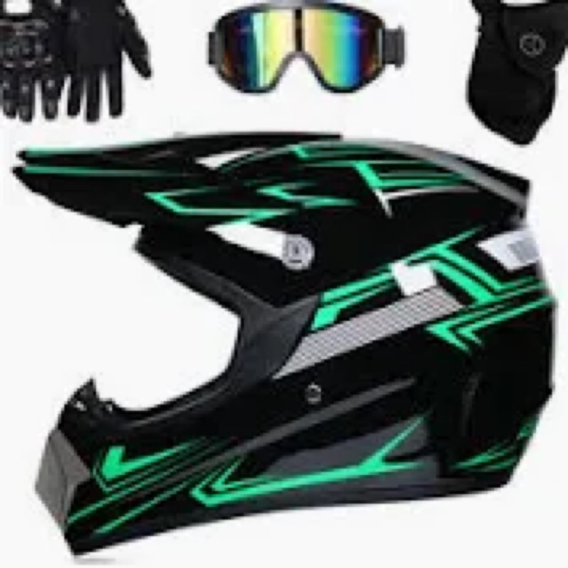 Adult Motorcycle Helmet, Full Face Dirt Bike Motocross ATV Helmets Suitable for Unisex-Adult Men Wom