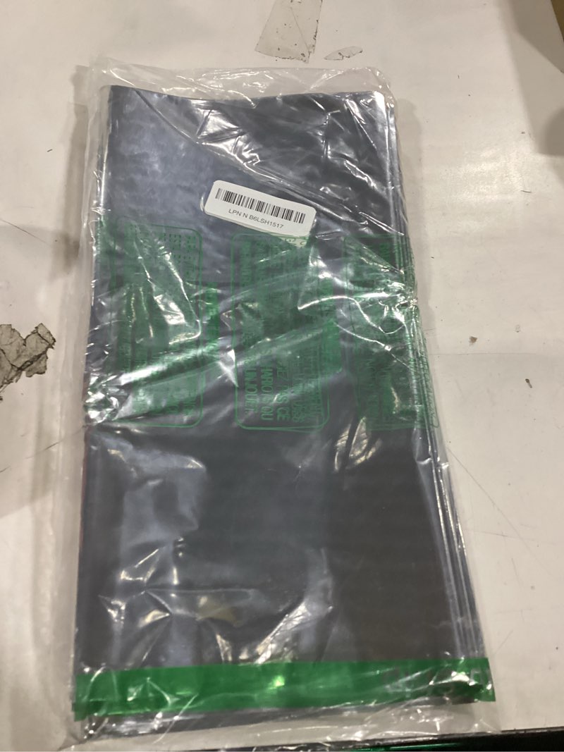 Condition photo showing New/Like New for Tatuo 6 Pieces Foil Party Rectangular Table Covers Table Cloth 54 x 108 Inch Shiny Plastic Waterproof Tablecloth Party Desk Cover for Wedding Anniversary Engagement (Silver) Silver 6