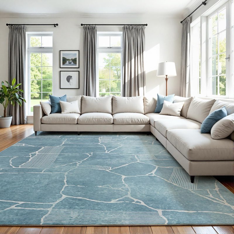 Ruggnovea Area Rug 8x10 Machine Washable Rug Vintage Traditional Floor Cover Foldable Thin Retro Ind