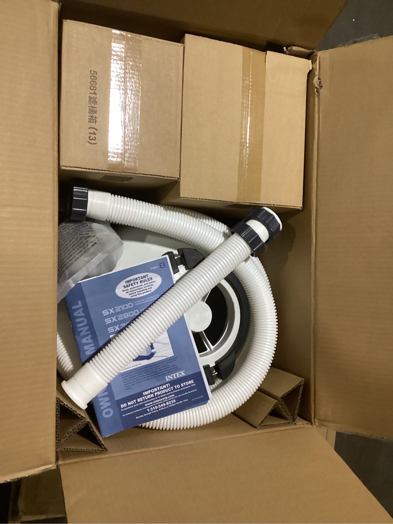 Condition photo showing New/Like New for intex 26651eg 3,000 gph above ground pool sand filter pump with automatic timer